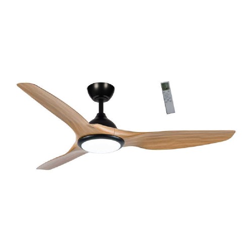 FAN VENTILATION WITH LIGHT  PRCF-80722 132cm 3Φ BLACK/BROWN